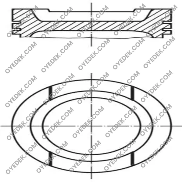 AUDI A4 B5 Piston+Segman Std 8101Mm 06A107065BJ