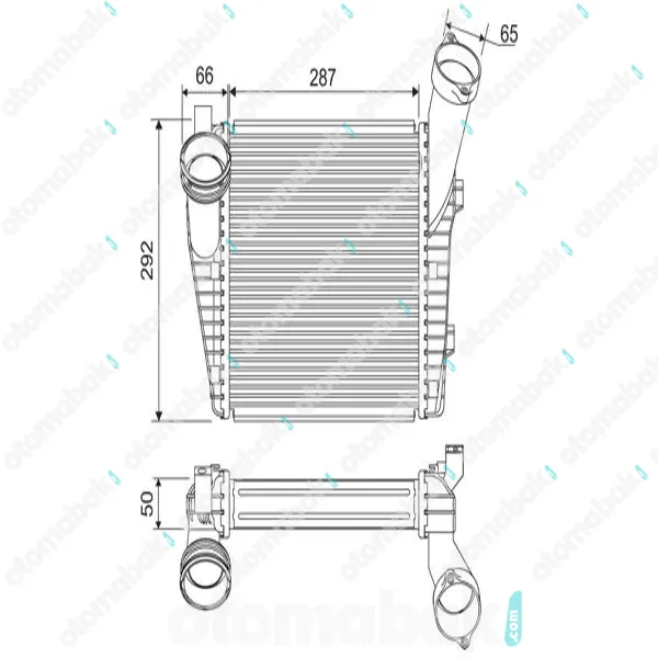 AUDI Q7  VALEO Turbo İntercooler Radyatörü  95511080400