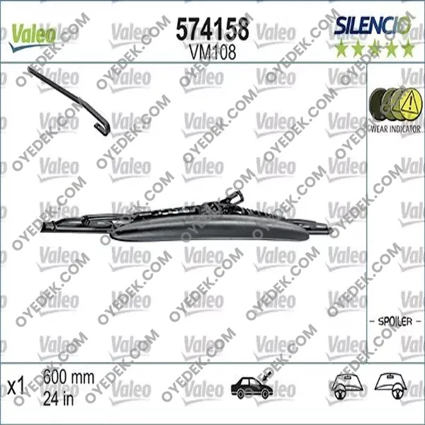 BMW X5 Ön Cam Silecek Süpürgesi 600mm 61617161613