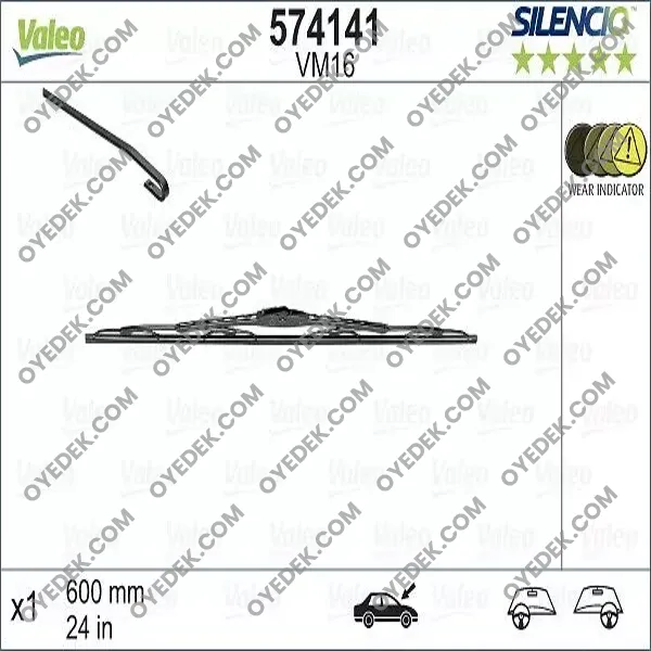 BMW X5 Silecek Süpürgesi 600mm 61610039697