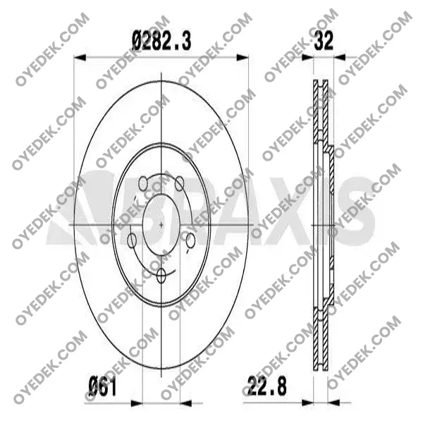CHRYSLER SEBRING Ön Fren Diski 4879138AA