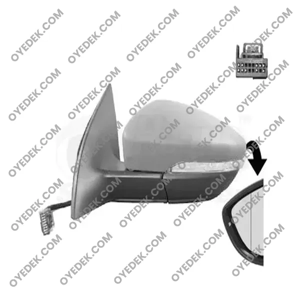 Dış Dikiz Aynası Elektrikli Sol Sinyalli 3C8857507AJ9B9-3C8857507AT9B9-3C8857507BG9B9