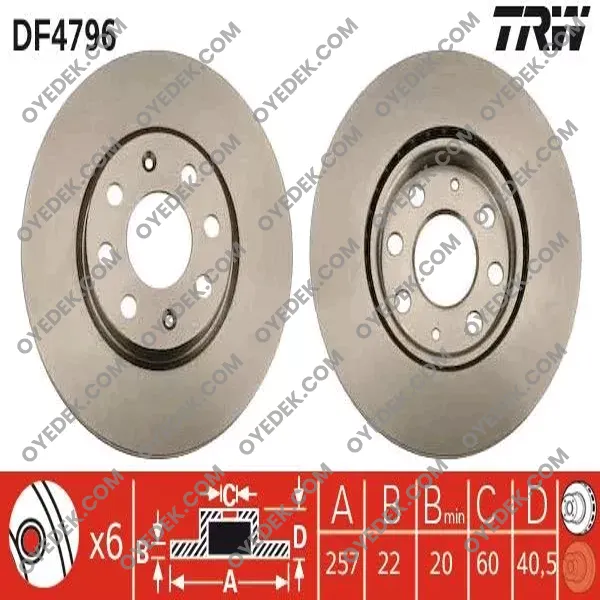 FIAT GRANDE PUNTO Ön Fren Diski Takım İnç 55700921