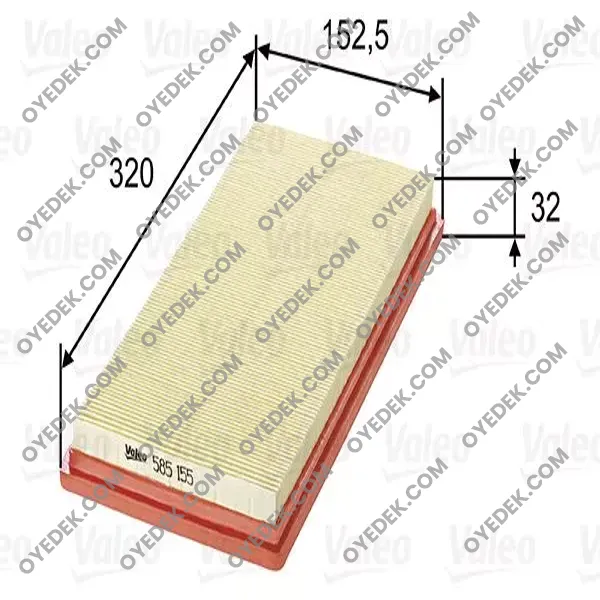 FIAT PANDA Hava Filtre 51773404