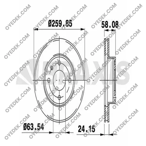 FORD SIERRA II Hatchback Ön Fren Diski 5022663