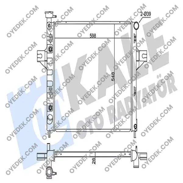 JEEP GRAND CHEROKEE II Motor Su Radyatörü 52079428