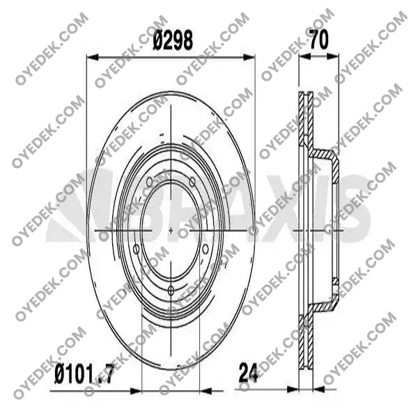 LAND ROVER RANGE ROVER I Ön Fren Diski Havalı LR017952