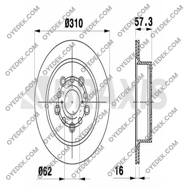 LEXUS LS Arka Fren Diski 4243150080