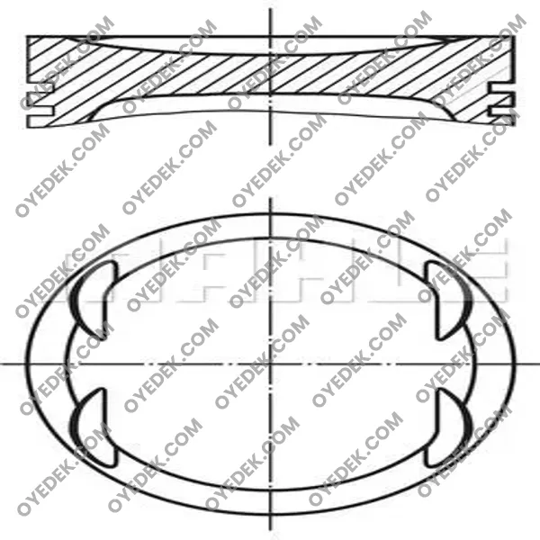 MERCEDES-BENZ C-SERISI Piston+Segman Std 82.00mm 2710302217