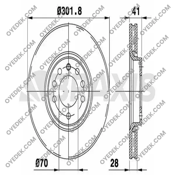 OPEL VECTRA C Ön Fren Diski Havalı 569004