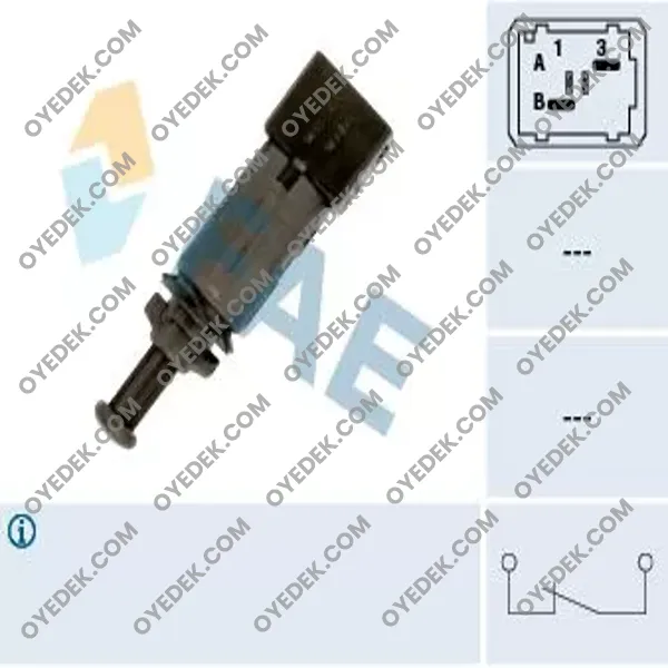 NISSAN PRIMERA Fren Pedal Müşürü 2 FişliSıyah Grı Minibüs/Otobüs Minibüs/Otobüs 25320-00QAB