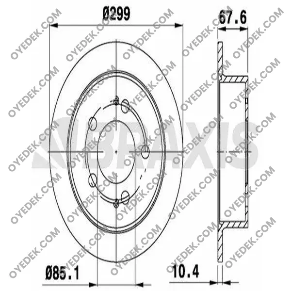 SSANGYONG KYRON Arka Fren Diski 4840109001