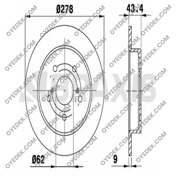 SUZUKI SWIFT III Arka Fren Diski 5561180J01