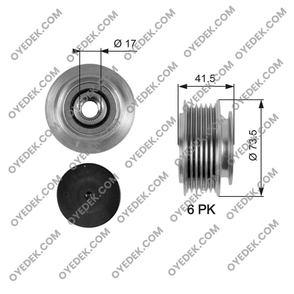 VOLVO S80 I Alternatör Kasnağı 8658644
