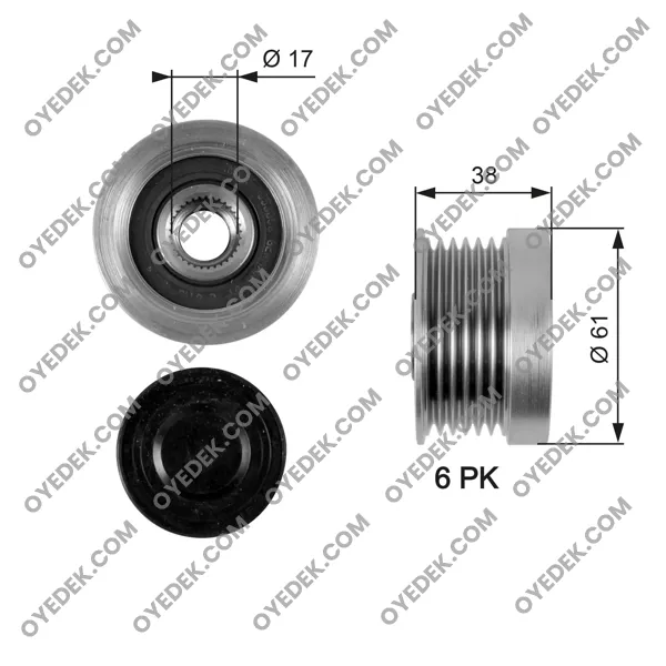 VOLVO V40 Station wagon Alternatör Kasnağı 30667878
