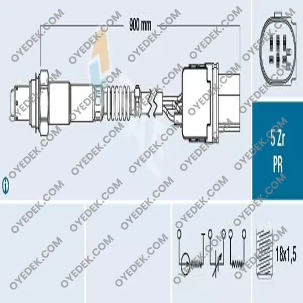 BMW 7 Lambda Oksijen Sensörü Ön 11787558054